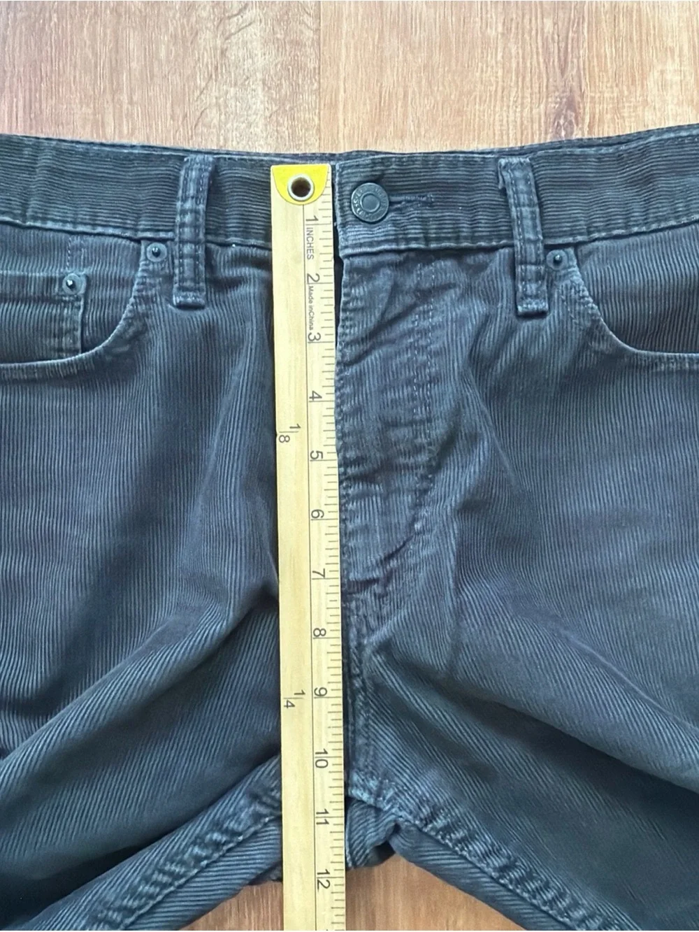 Levi's 514 Men's 34 Black Corduroy Straight Fit Pants Fall Classic